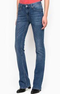 Расклешенные джинсы с заломами Fornarina