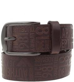 Коричневый ремень из натуральной кожи Armani Jeans