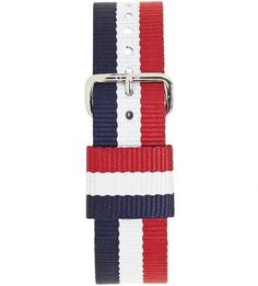 Текстильный ремешок для часов в полоску Daniel Wellington