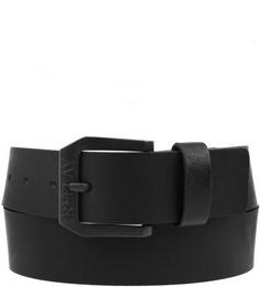 Черный кожаный ремень Replay