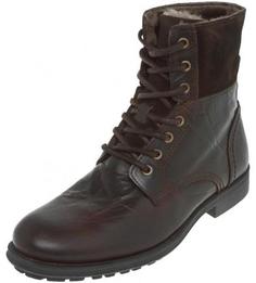 Высокие утепленные ботинки из натуральной кожи Aldo