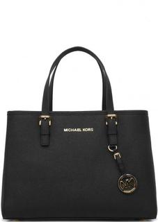 Сумка из cафьяновой кожи с дополнительным ремнем Michael Michael Kors