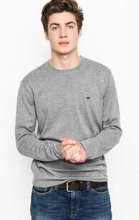 Серый хлопковый джемпер Mustang