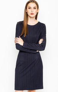 Синее платье из вискозы Gant