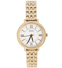 Часы с тонким металлическим браслетом Fossil