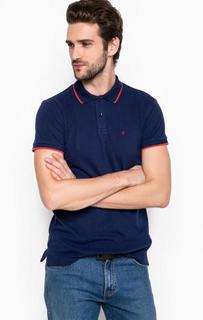 Синяя футболка поло с контрастной отделкой Wrangler