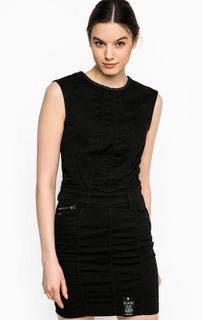 Черное платье из хлопка G Star RAW