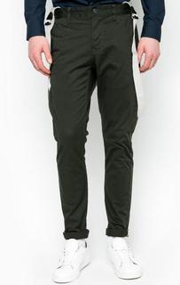 Брюки цвета хаки с подтяжками G Star RAW