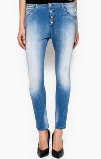 Джинсы бойфренд с застежкой на болты Replay