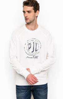 Белый свитшот из хлопка Pepe Jeans