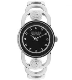 Часы с серебристым металлическим браслетом Versus