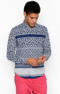Рубашка в полоску с цветочным принтом Scotch&Soda