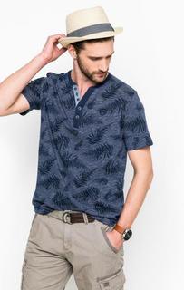 Футболка из хлопка с вырезом на пуговицах Lerros