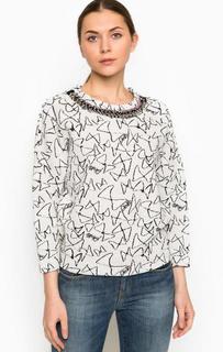 Джемпер из хлопка с декоративной отделкой Pinko