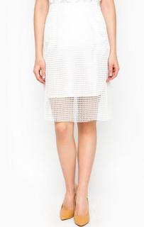 Ажурная белая юбка Armani Jeans