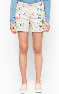 Хлопковые шорты с декоративной отделкой Maison Scotch