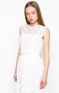 Белый топ на молнии Pinko