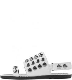 Кожаные сандалии с металлическим декором Diesel