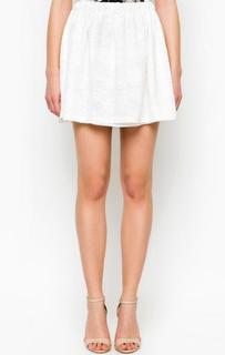 Короткая белая юбка Relish