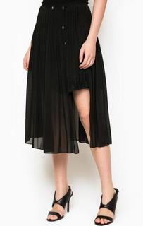 Черная юбка асимметричного кроя Pinko