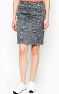 Серая юбка с разрезом Lerros