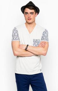 Футболка из хлопка с нагрудным карманом Guess