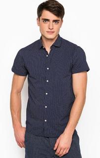 Синяя рубашка в горошек Scotch&Soda