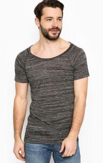 Серая футболка с широким вырезом Strellson