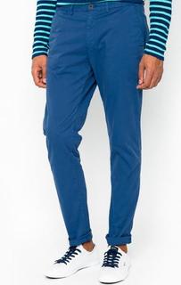 Синие хлопковые брюки чиносы Scotch&Soda