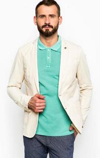 Бежевый пиджак из хлопка Scotch&Soda