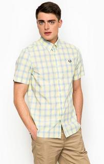 Желтая рубашка с короткими рукавами Fred Perry