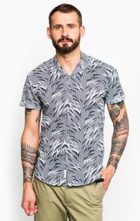 Синяя рубашка с короткими рукавами Scotch&Soda