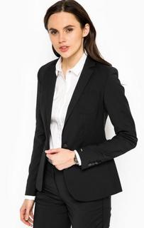 Короткий черный пиджак из костюмной ткани Tommy Hilfiger
