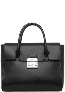 Кожаная сумка со съемным плечевым ремнем Furla