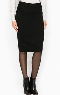 Однотонная юбка-карандаш из вискозы More & More