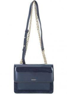 Маленькая кожаная сумка через плечо Dkny