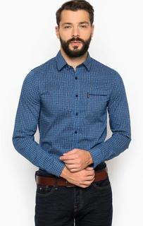 Хлопковая рубашка в клетку Guess