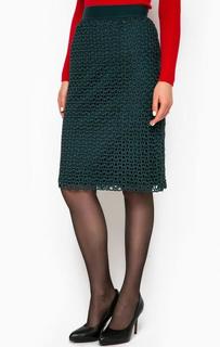 Ажурная бирюзовая юбка Pinko