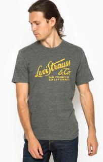 Футболка из хлопка и полиэстера с круглым вырезом Levis®