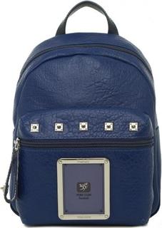 Синий рюкзак с металлическим декором Piero Guidi