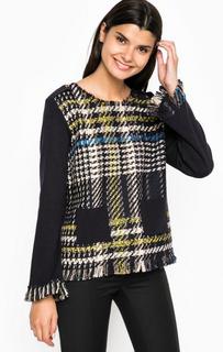 Джемпер в клетку с бахромой Patrizia Pepe