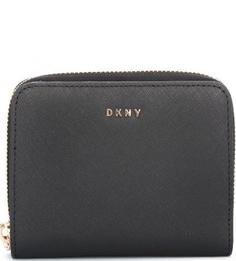 Кожаный кошелек с одним отделом для купюр Dkny