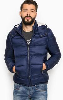 Синяя куртка со съемными рукавами Guess