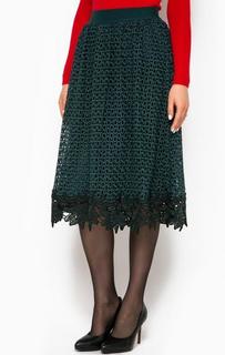 Ажурная бирюзовая юбка Pinko