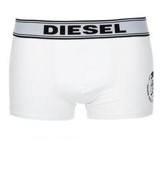 Белые трусы-боксеры из хлопка с принтом Diesel