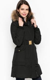 Пуховик из хлопка и полиэстера с отделкой натуральным мехом Gas