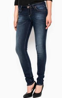 Синие джинсы с низкой посадкой Lee