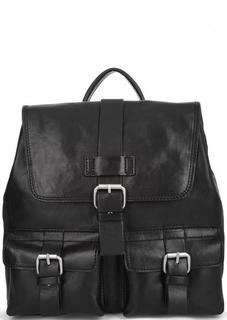 Кожаный рюкзак с откидным клапаном Gianni Conti