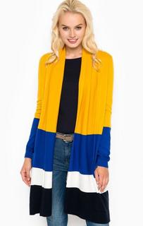 Длинный кардиган из хлопка и шерсти Tommy Hilfiger