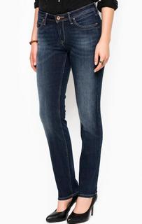 Синие слегка зауженные джинсы Lee